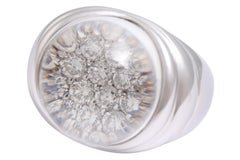 Mauboussin Crystal Dome on Brilliant Cut Diamonds Ring