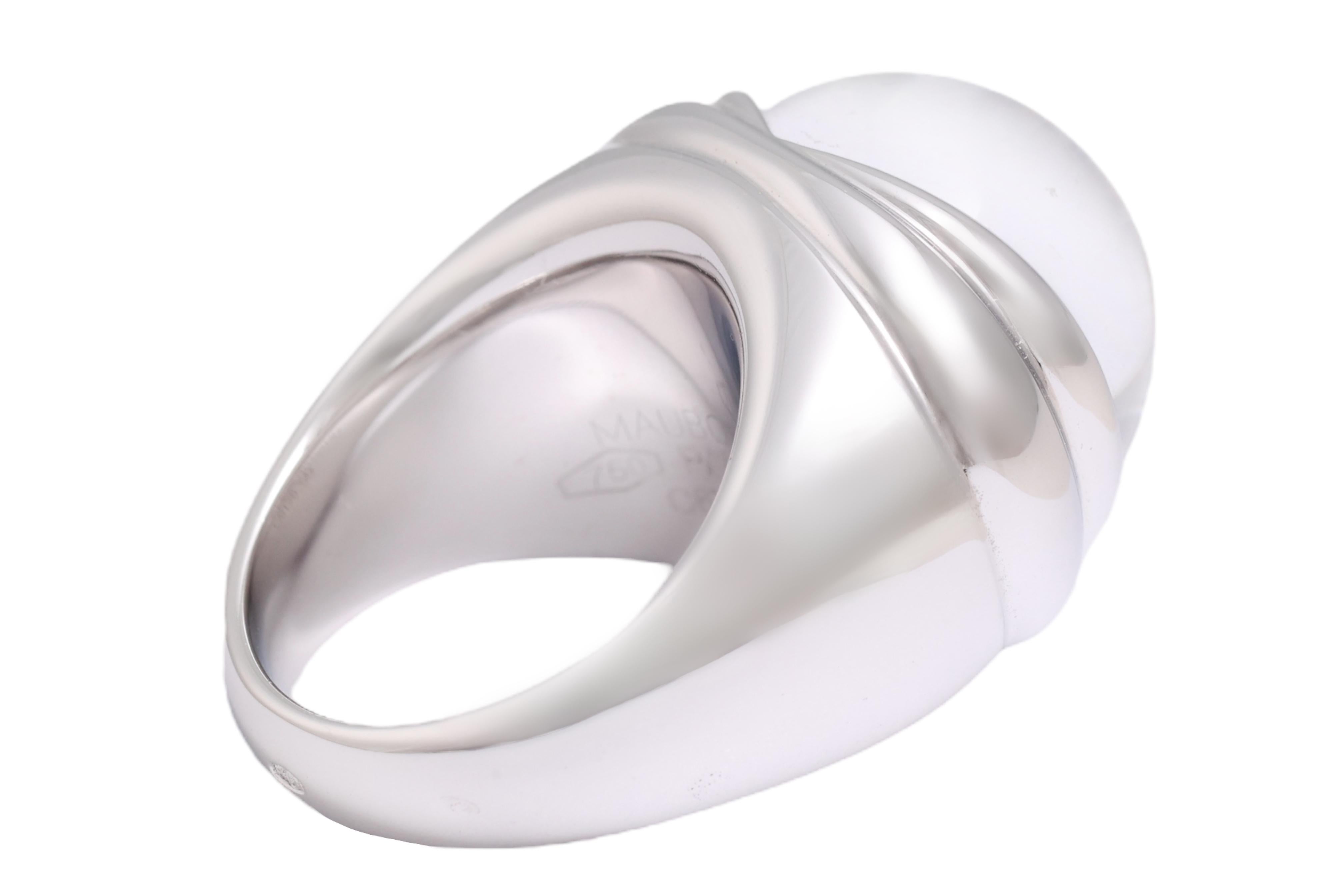 Femenino o masculino Anillo Mauboussin Cúpula de Cristal sobre Diamantes talla brillante en venta