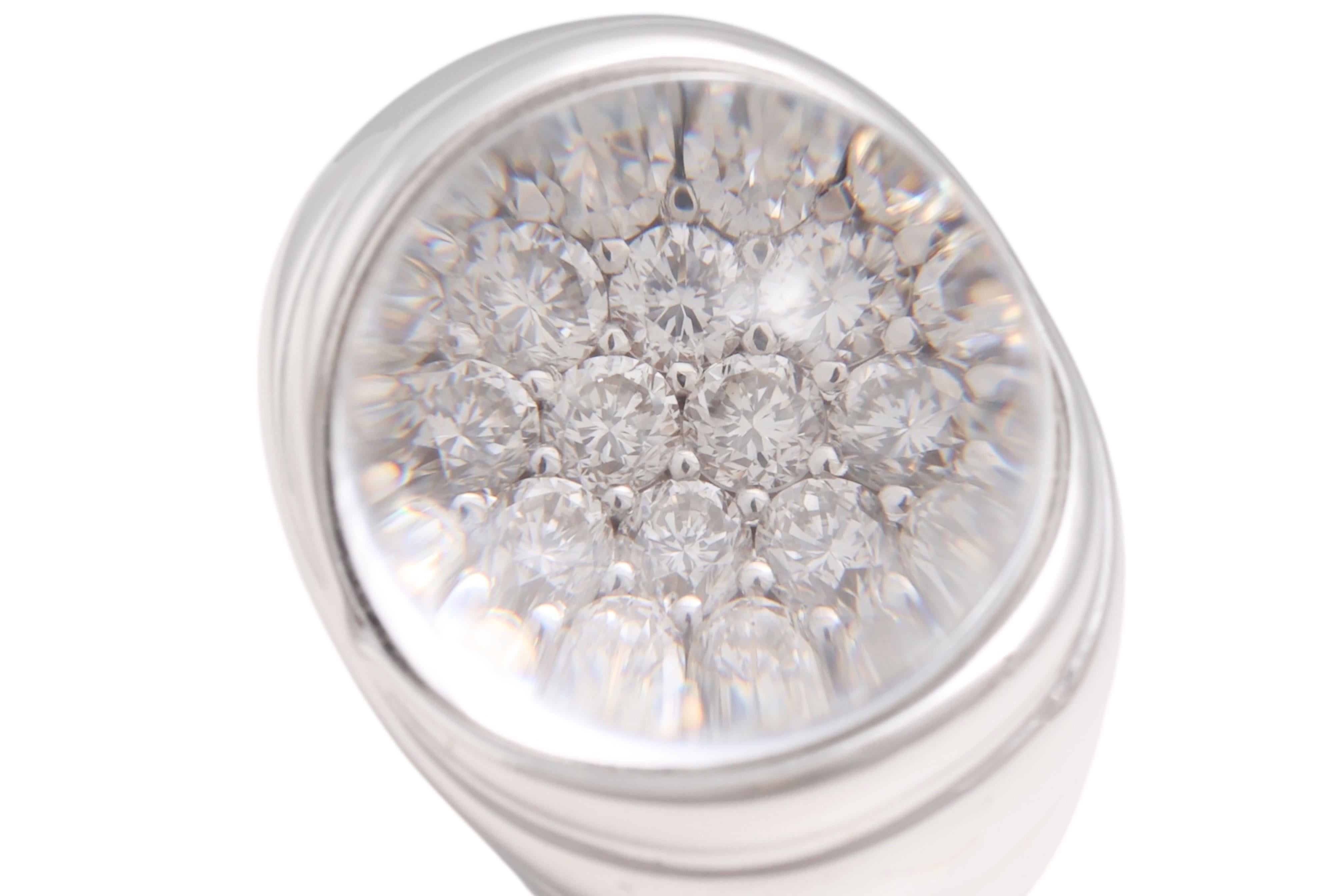 Anillo Mauboussin Cúpula de Cristal sobre Diamantes talla brillante en venta 2