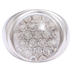 Mauboussin Kristallkuppel auf Diamanten im Brillantschliff Ring