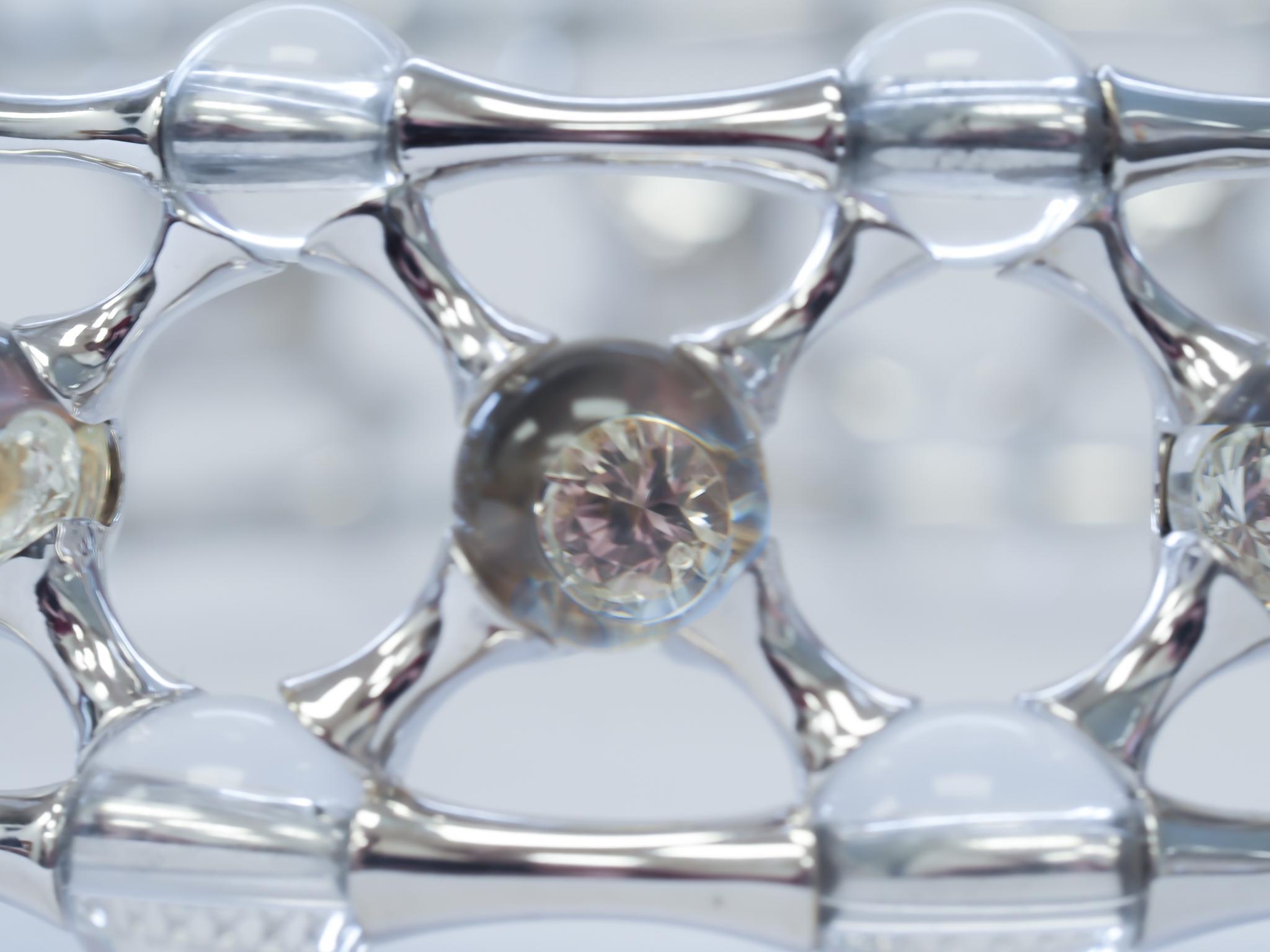 Mauboussin Diamond aMauboussin Collana con diamanti e quarzo in oro bianco 18 carati in vendita 1