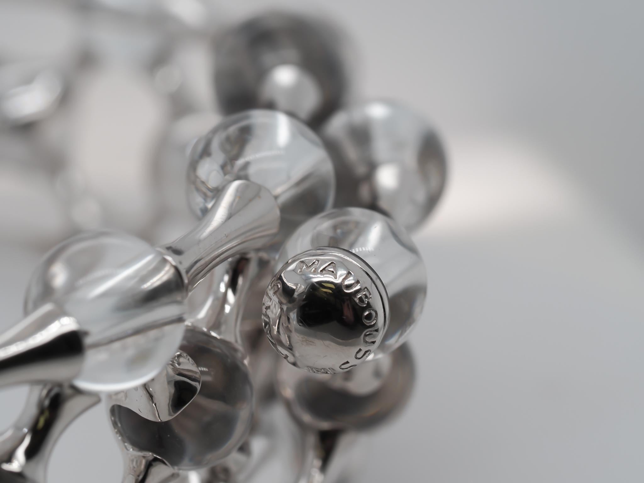 Mauboussin Diamond aMauboussin Collana con diamanti e quarzo in oro bianco 18 carati in vendita 3