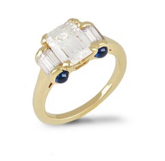 Mauboussin diamond and sapphire ring, 1993