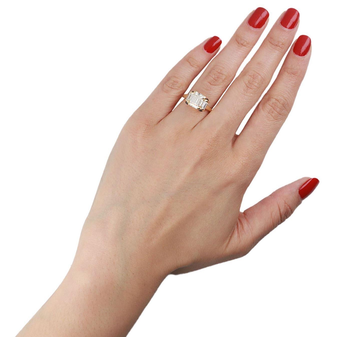 Mauboussin diamond and sapphire ring, 1993 For Sale 1