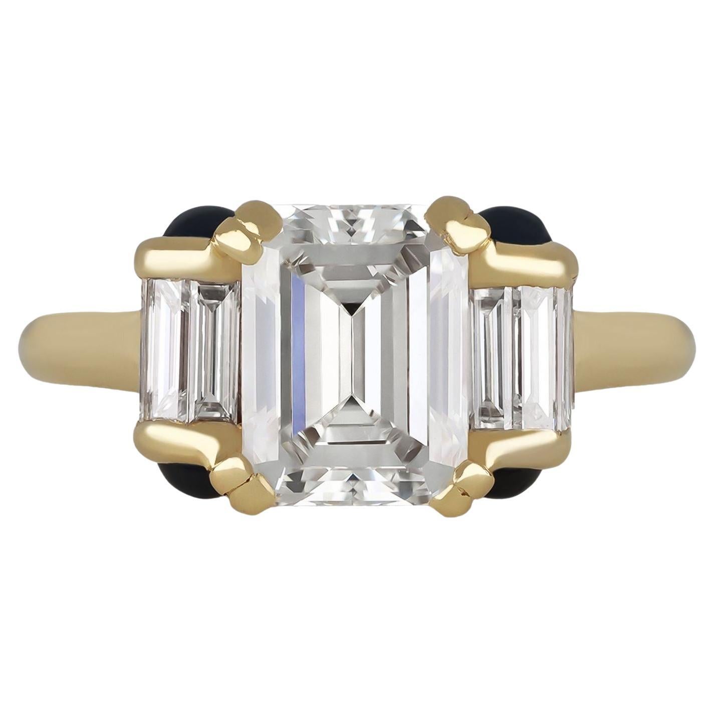 Bague en diamant et saphir de Mauboussin, vers les années 1990.