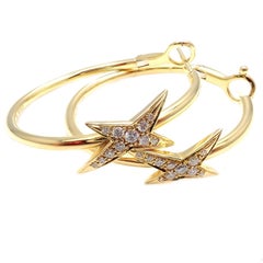 Mauboussin Gelbgold-Ohrringe, Diamant Celestial Star Etoile