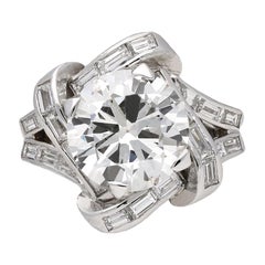 Mauboussin Diamond Cluster Ring French, circa 1940