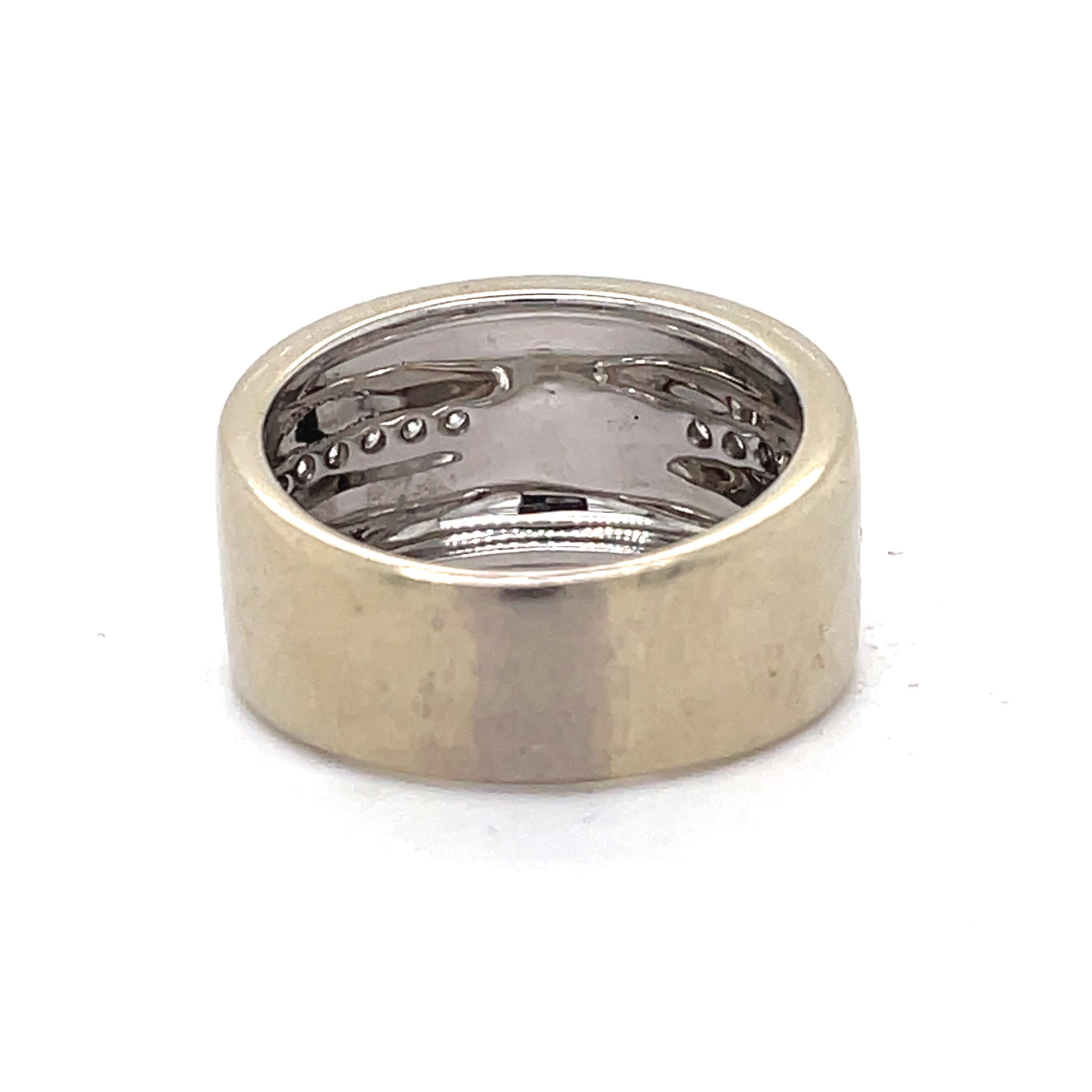 Women's or Men's Mauboussin Divine Star Ring, 18k White Gold, Bague Etoile Divine, 0.25ct diamond For Sale