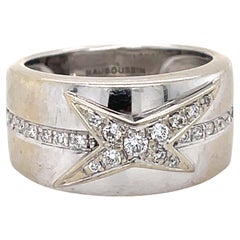 Mauboussin Divine Star Ring, 18k White Gold, Bague Etoile Divine, 0.25ct diamond