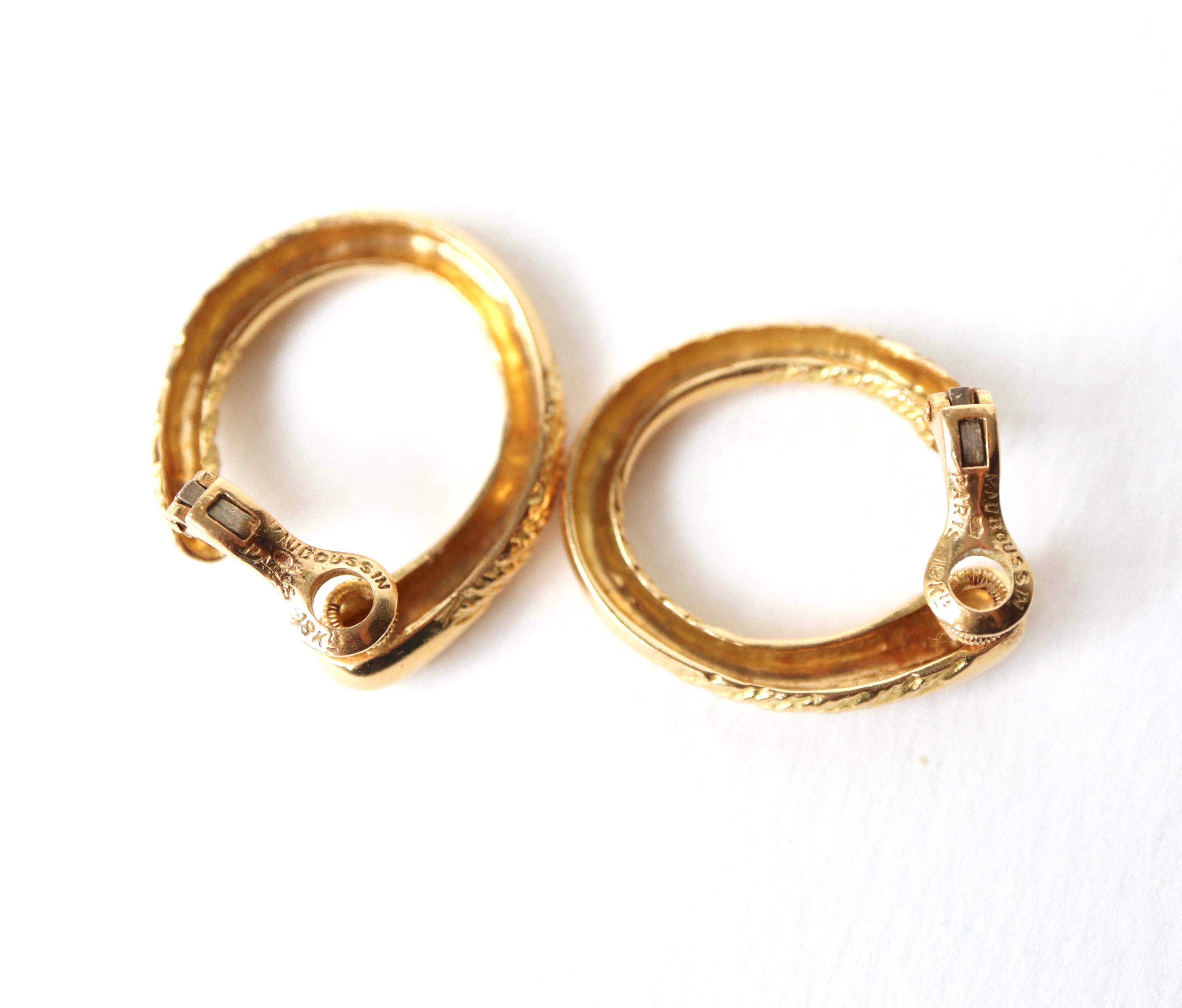 Mauboussin Earrings in 18 Carat Yellow Gold 3