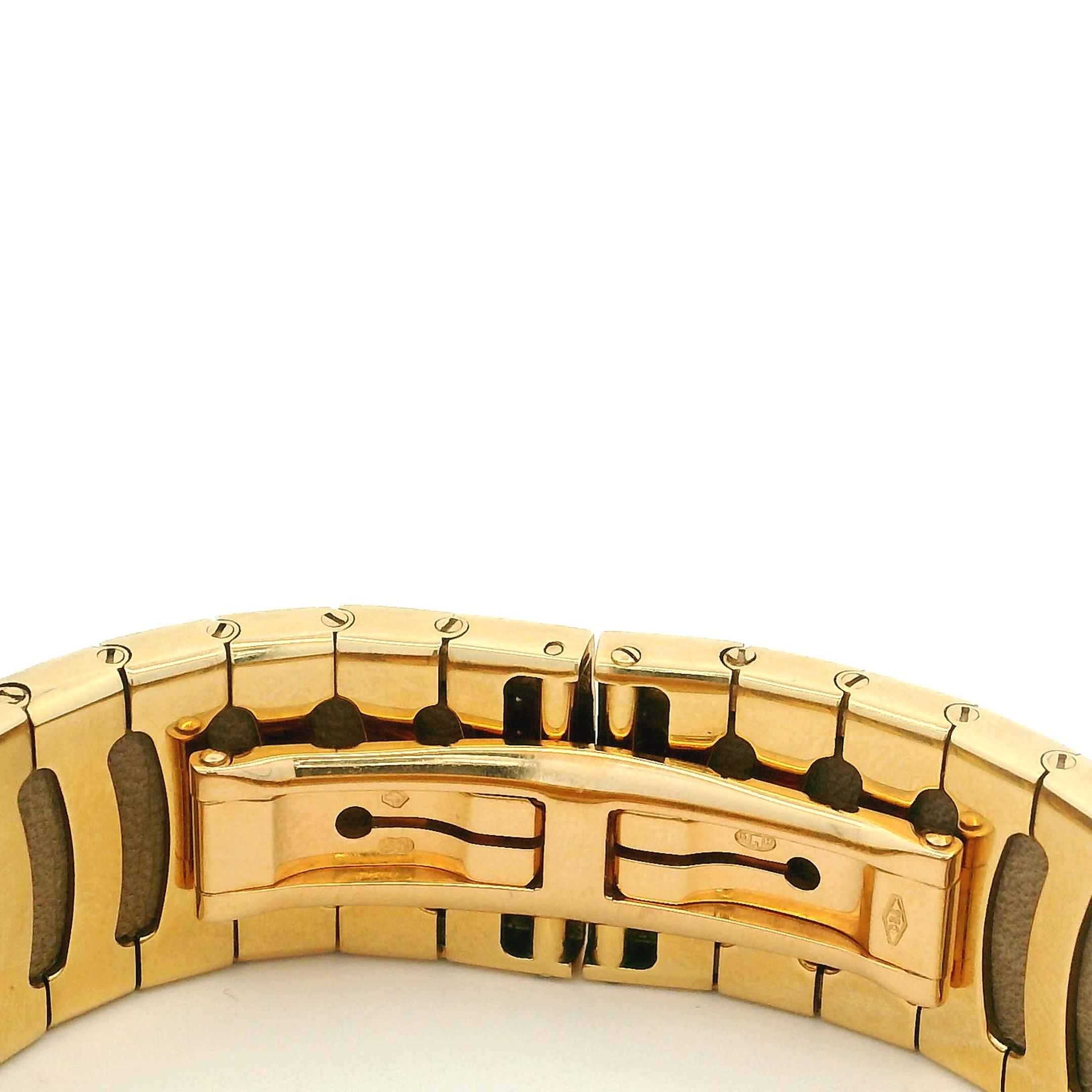 Mauboussin First Lady Maxi Watch 18K Gold Diamant Krokodil, 1985 im Angebot 6