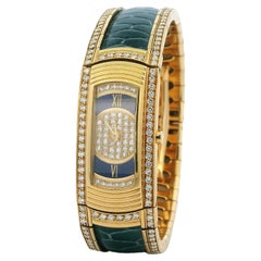 Mauboussin First Lady Maxi Watch Oro 18 carati Diamante Coccodrillo, 1985