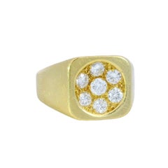 Mauboussin French Diamond Cluster Ring en or jaune 18 carats
