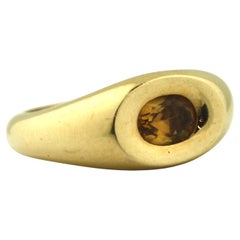 Anello a fascia in oro e citrino Mauboussin