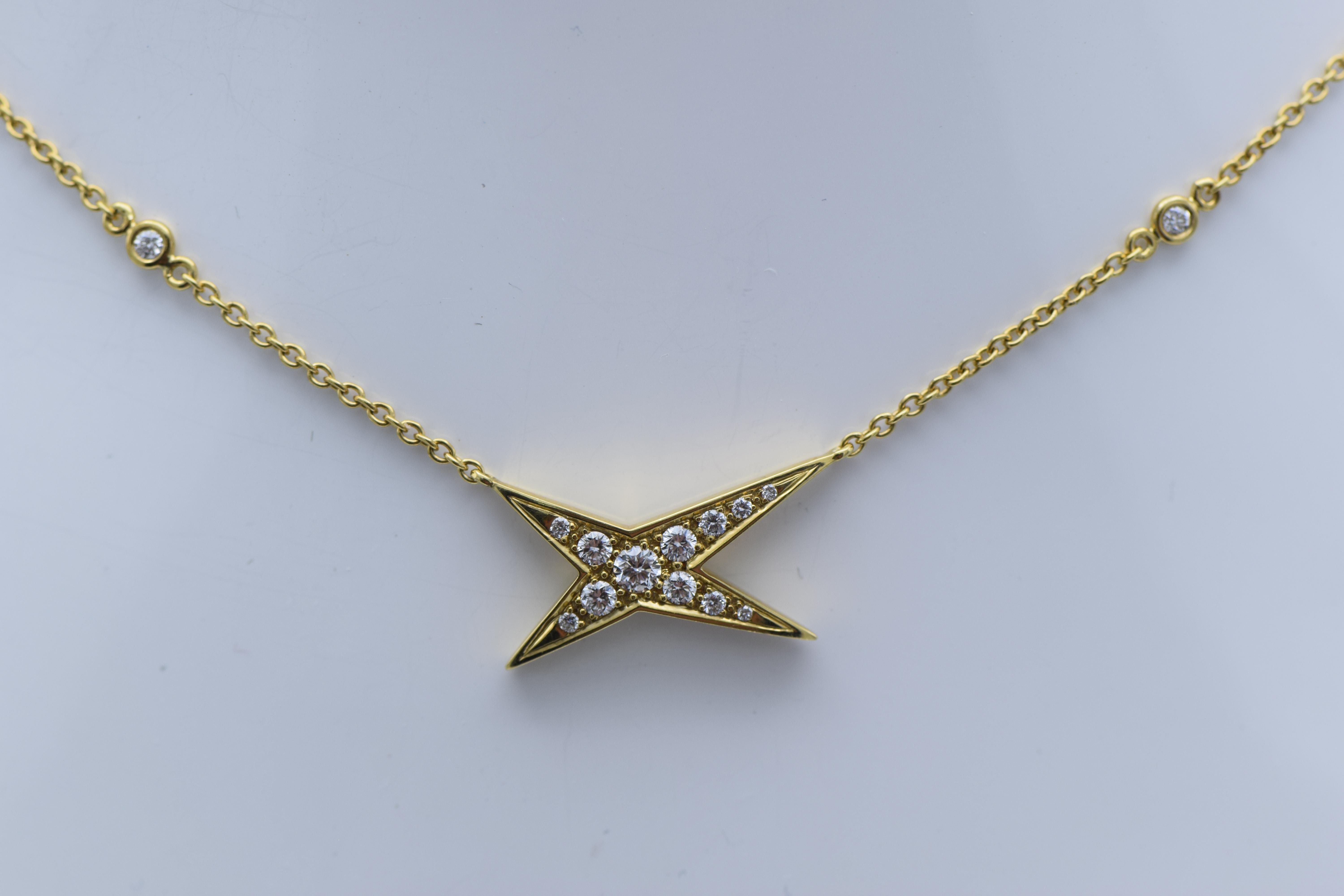 Artist Mauboussin Gold and Diamond Necklace