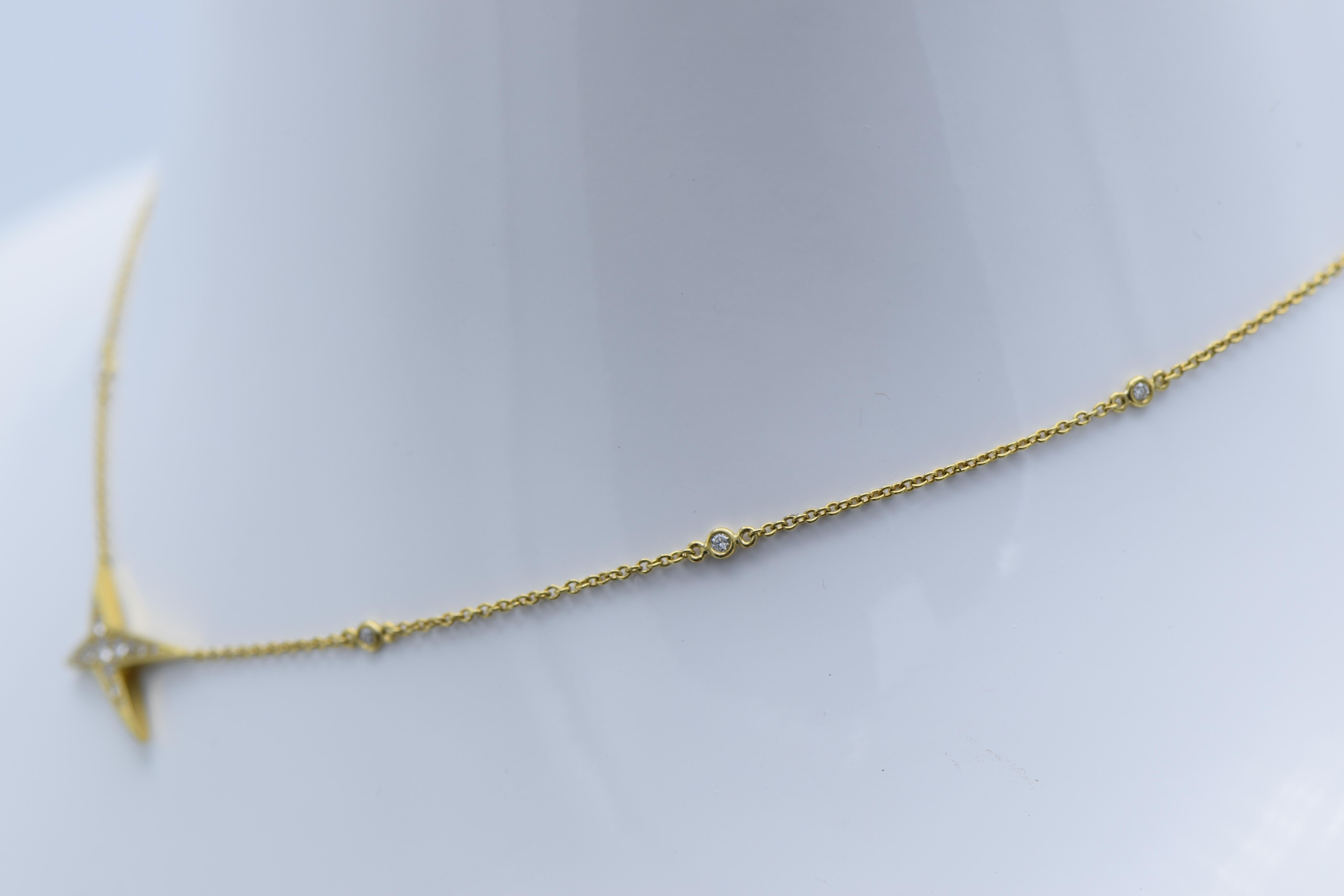 Mauboussin Gold and Diamond Necklace In Excellent Condition In New York, NY