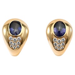 Mauboussin Ohrringe aus Gold mit Iolith und Diamanten