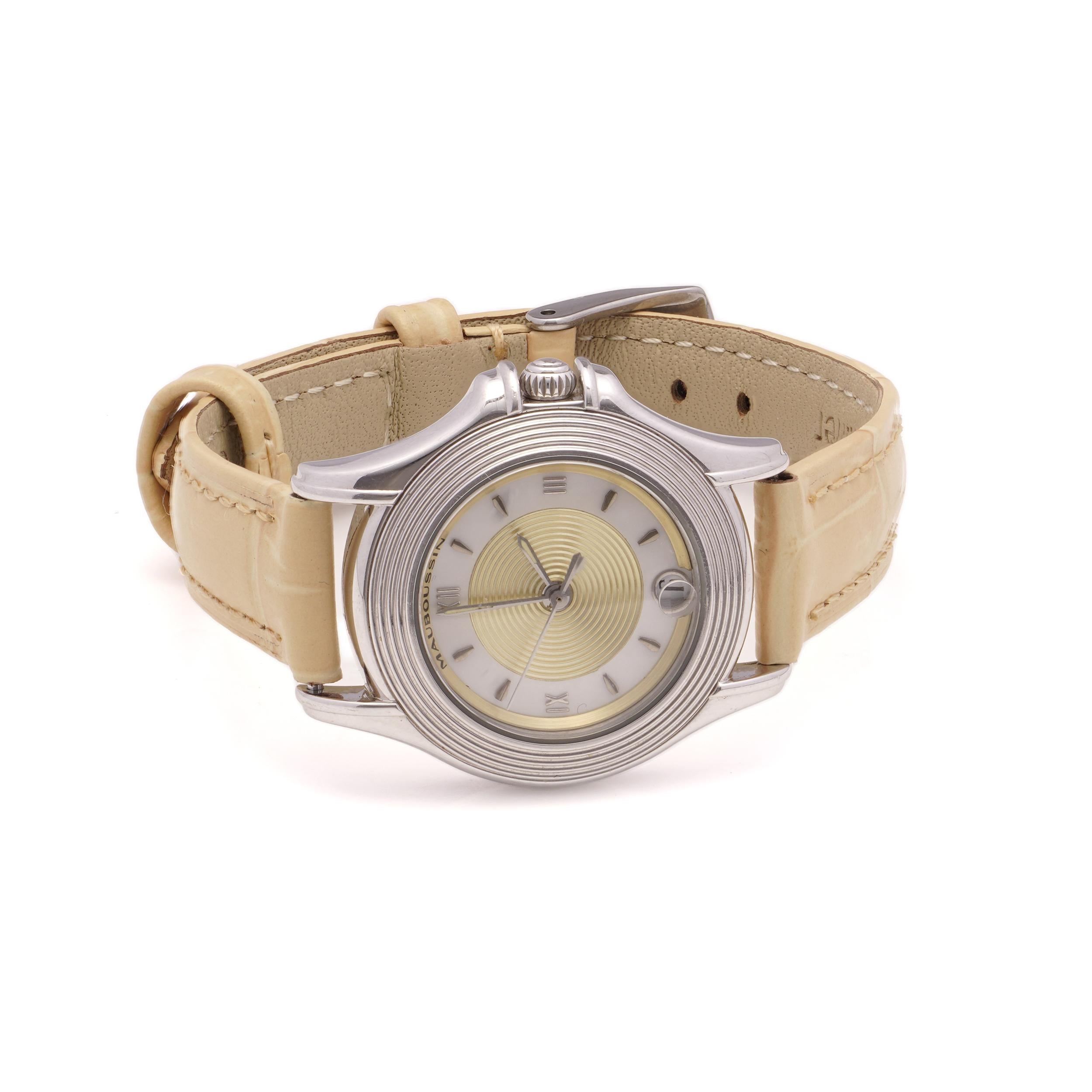 Mauboussin Ladies 18kt. White Gold wristwatch For Sale at 1stDibs