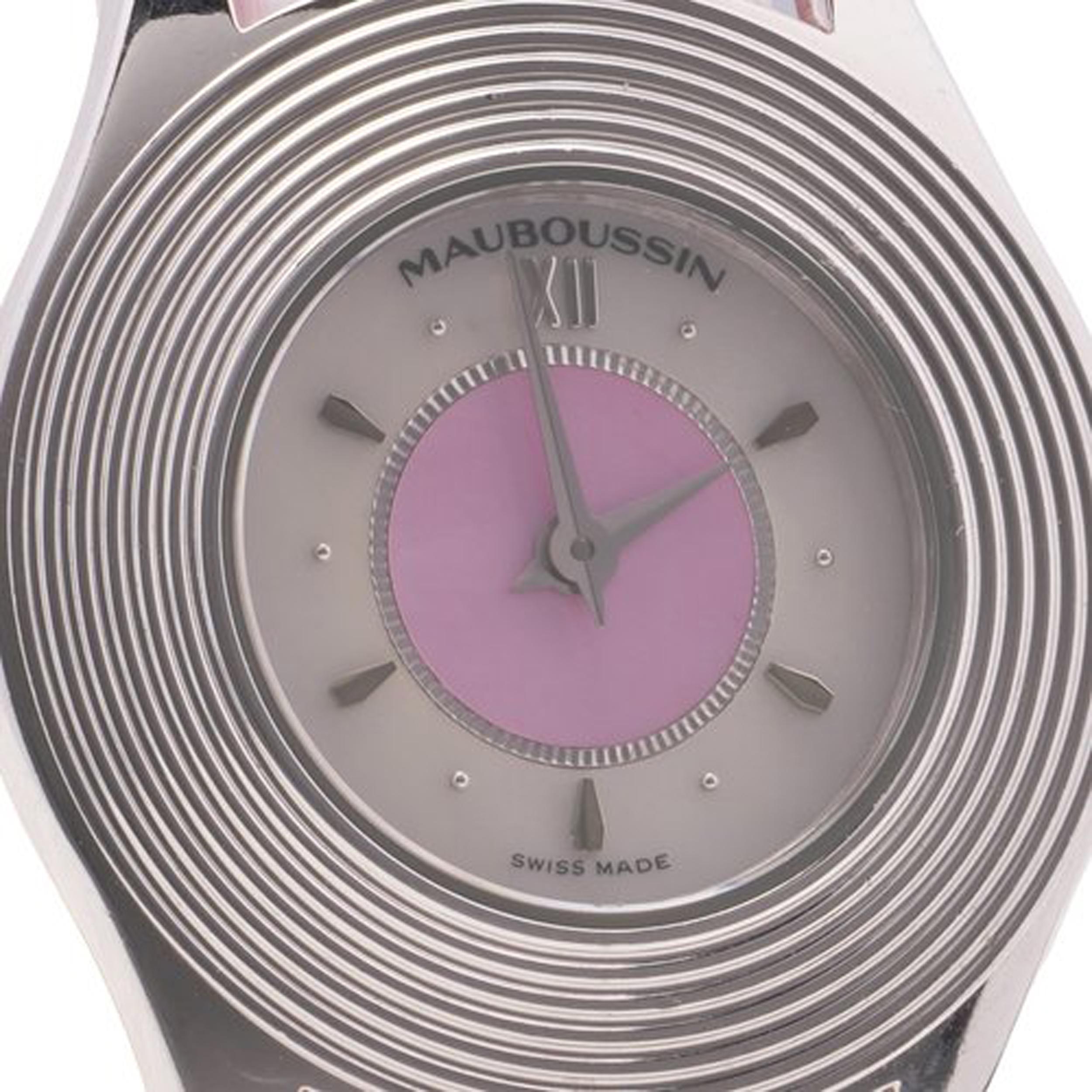Women's or Men's Mauboussin Ladies' 18kt. White Gold wristwatch For Sale