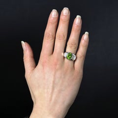 Mauboussin My first Madame Peridot 18 Karat White Gold Ring