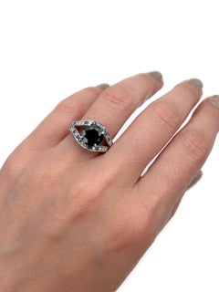 Anello cocktail con zaffiro e diamante in oro 18 carati Mauboussin Ni Naive Ni Soumise