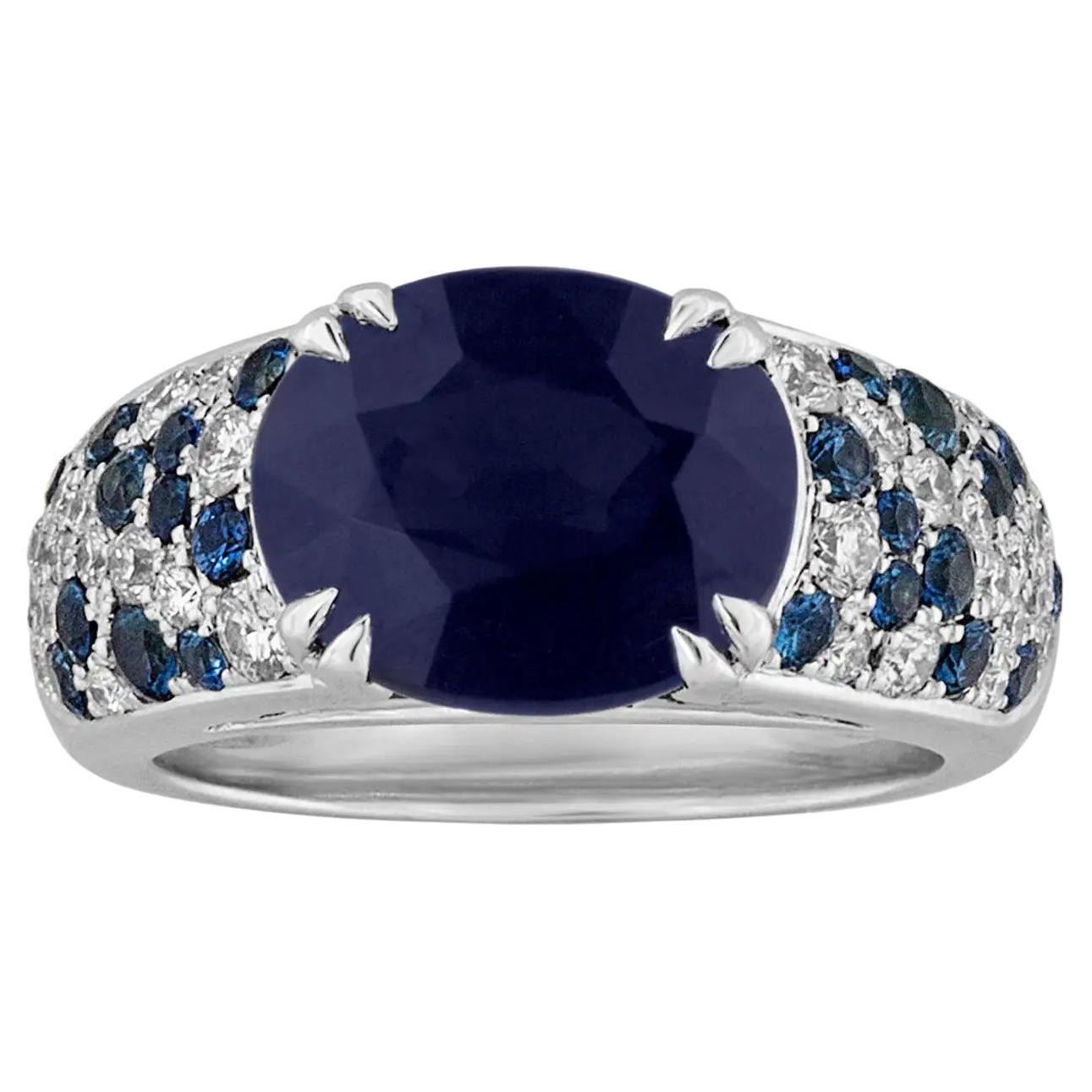 Mauboussin Nuit d'Amour Sapphire & Diamond Gold Ring