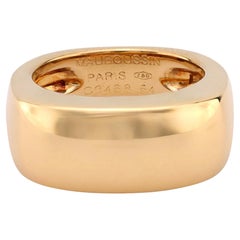 Mauboussin París 18k oro amarillo banda grande cocotte