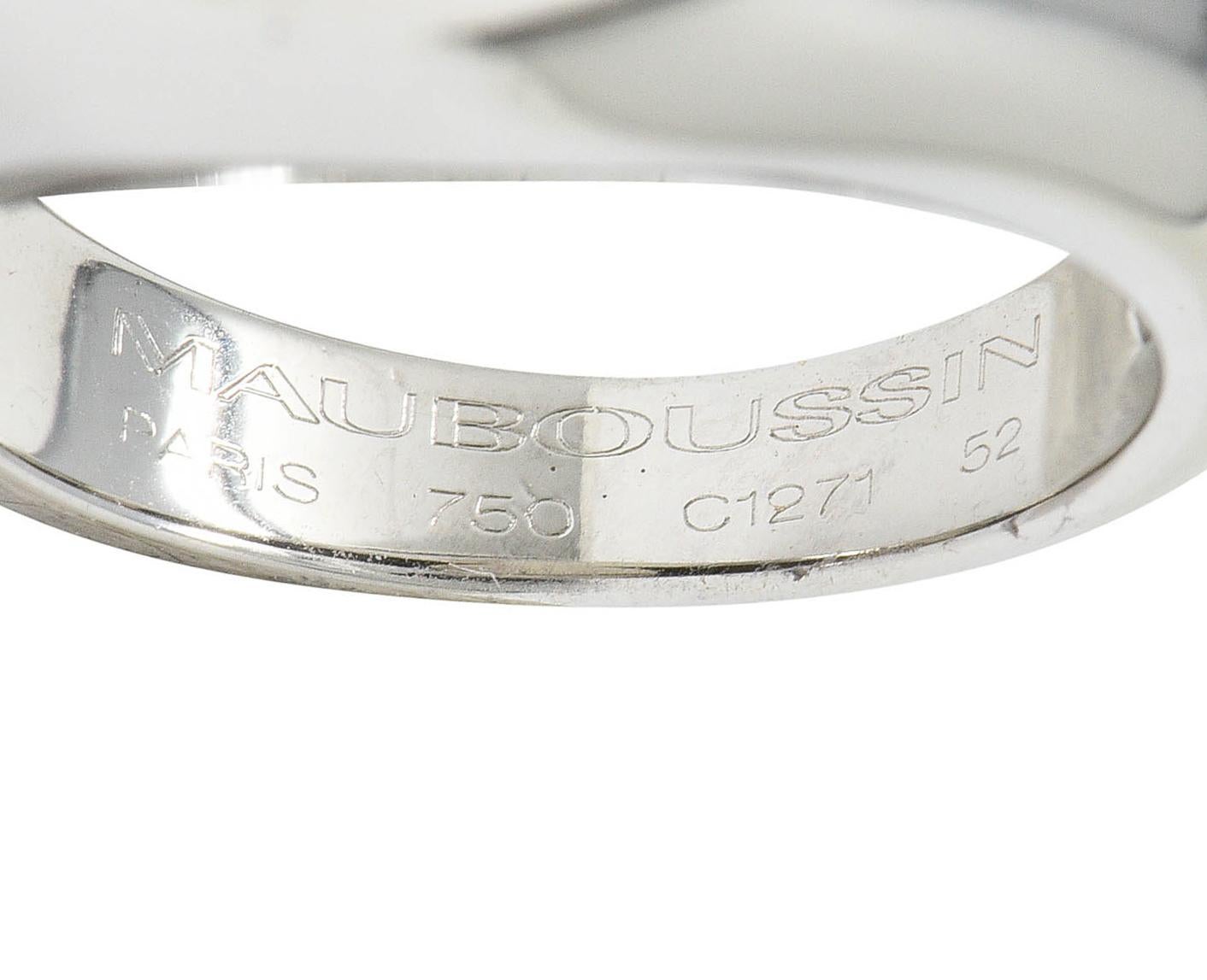 Mauboussin Paris, bague Betty en or blanc 18 carats et améthyste 1