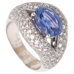 MAUBOUSSIN Paris Cocktail Ring In 18Kt Gold With 6.58 Ctw Sapphire & Diamonds