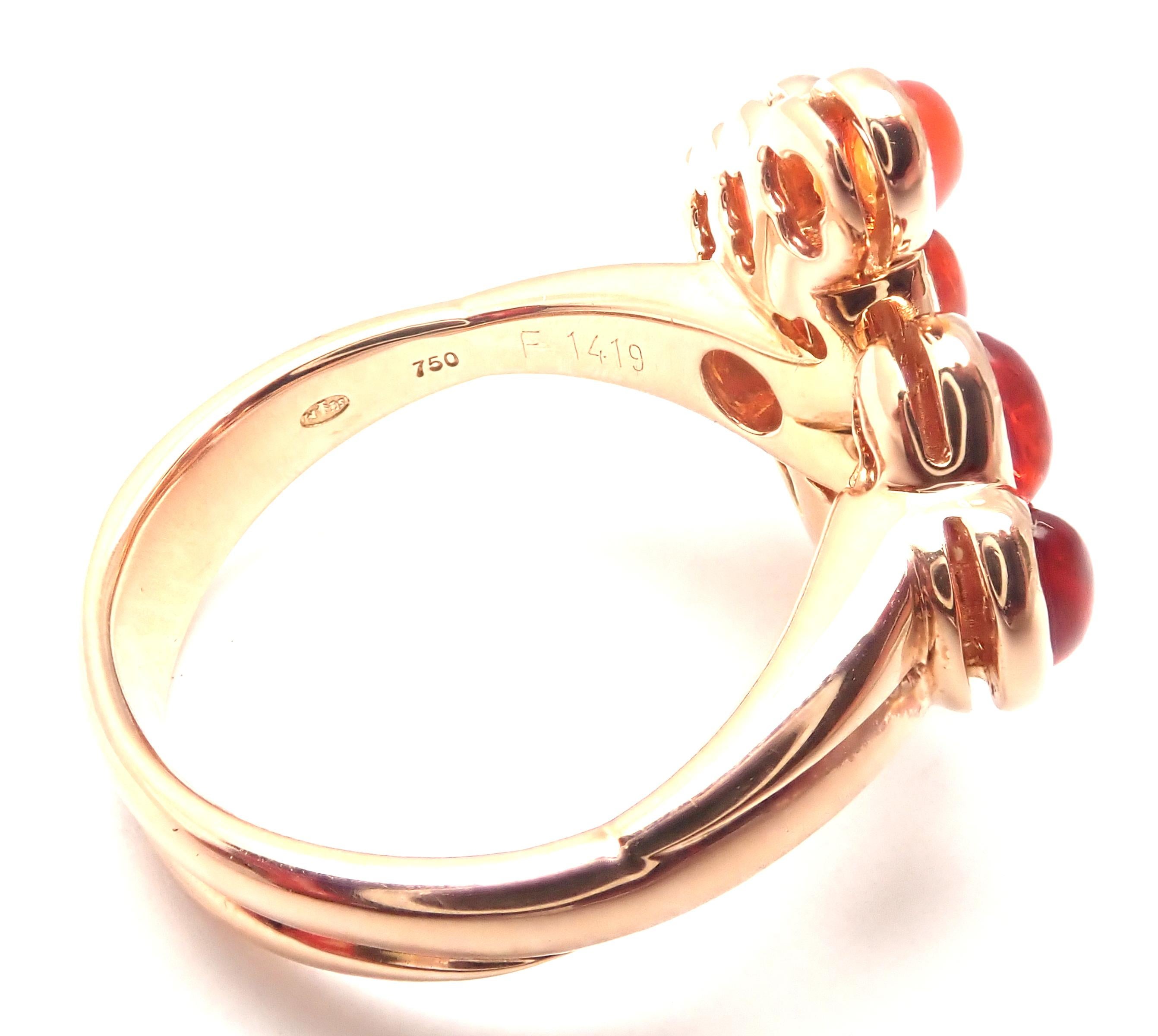 Mauboussin Paris Diamond Tourmaline Citrine Rose Gold Ring For Sale 3
