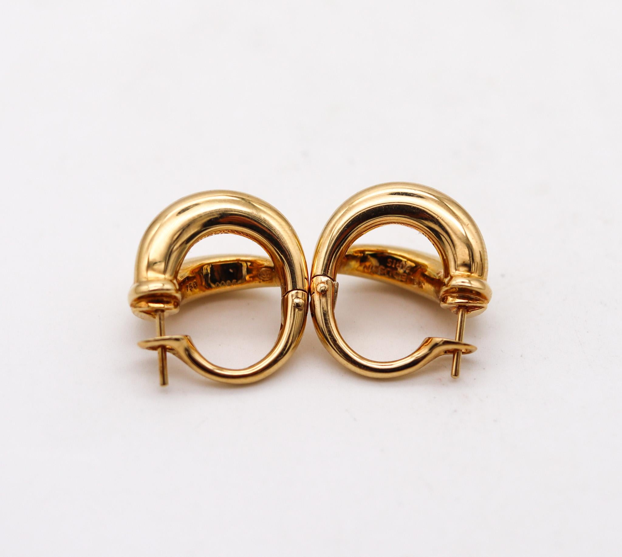 Mauboussin Paris Clips d'oreilles doubles en or jaune massif 18 carats Pour femmes en vente