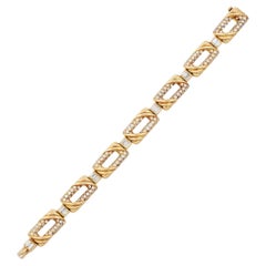 Mauboussin Paris Bracelet vintage en or jaune 18 carats avec diamants  