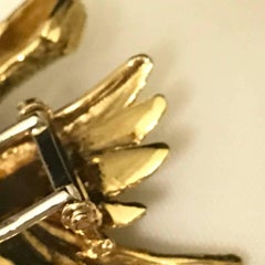 Mauboussin Pheasant Brooch Yellow Gold 18 Carat and Diamond Eye Pin