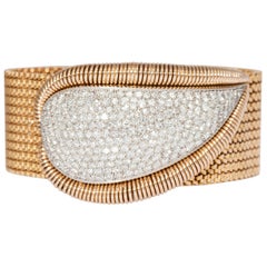 Mauboussin Retro Diamond Gold Bracelet