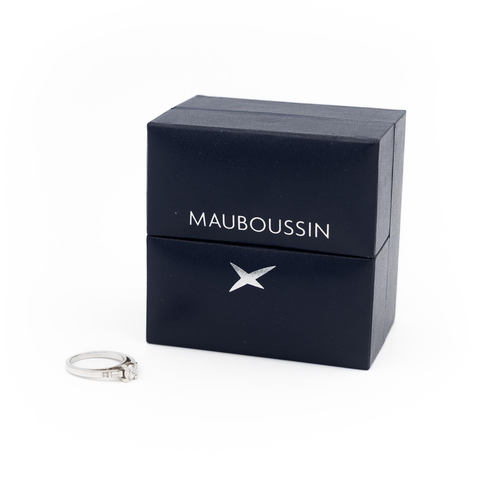Women's Mauboussin Ring Courtisane White Gold Diamond For Sale