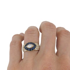 Mauboussin Ring Diamond Sapphire 18k Gold