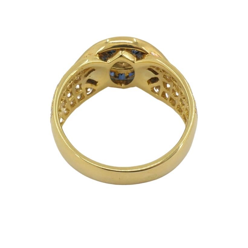 Mauboussin Ring Diamond Sapphire 18k Gold Pour femmes en vente