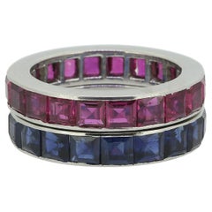 Anello Eternity con rubino e zaffiro di Mauboussin