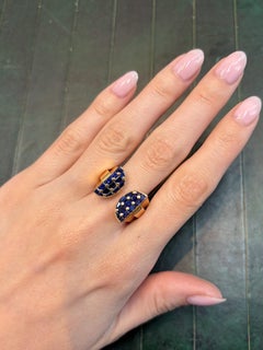 Mauboussin Sapphire Ring in 18K Yellow Gold