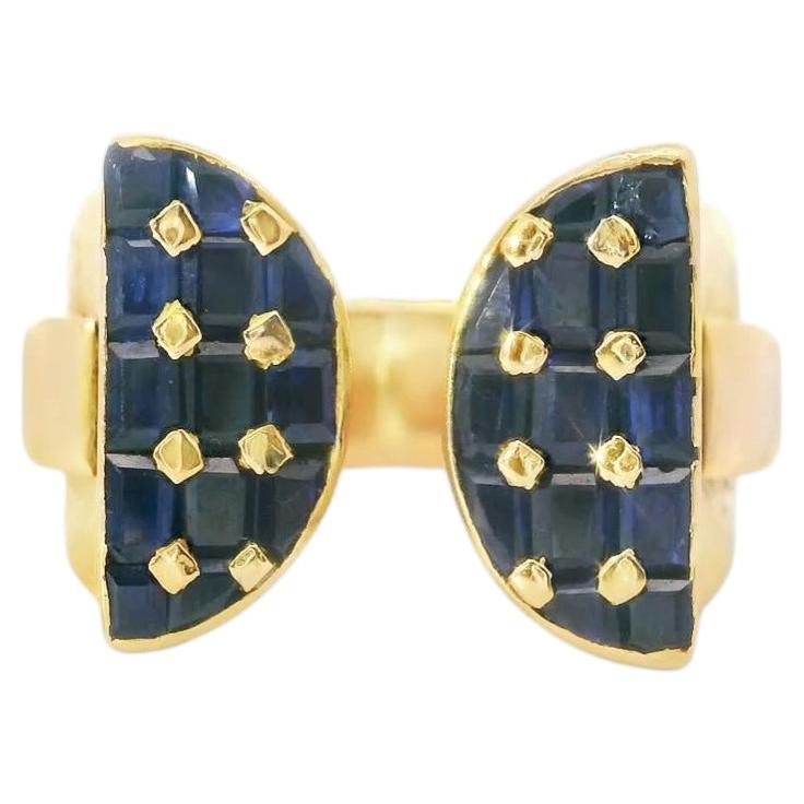 Anillo de zafiro de Mauboussin en oro amarillo de 18 quilates en venta