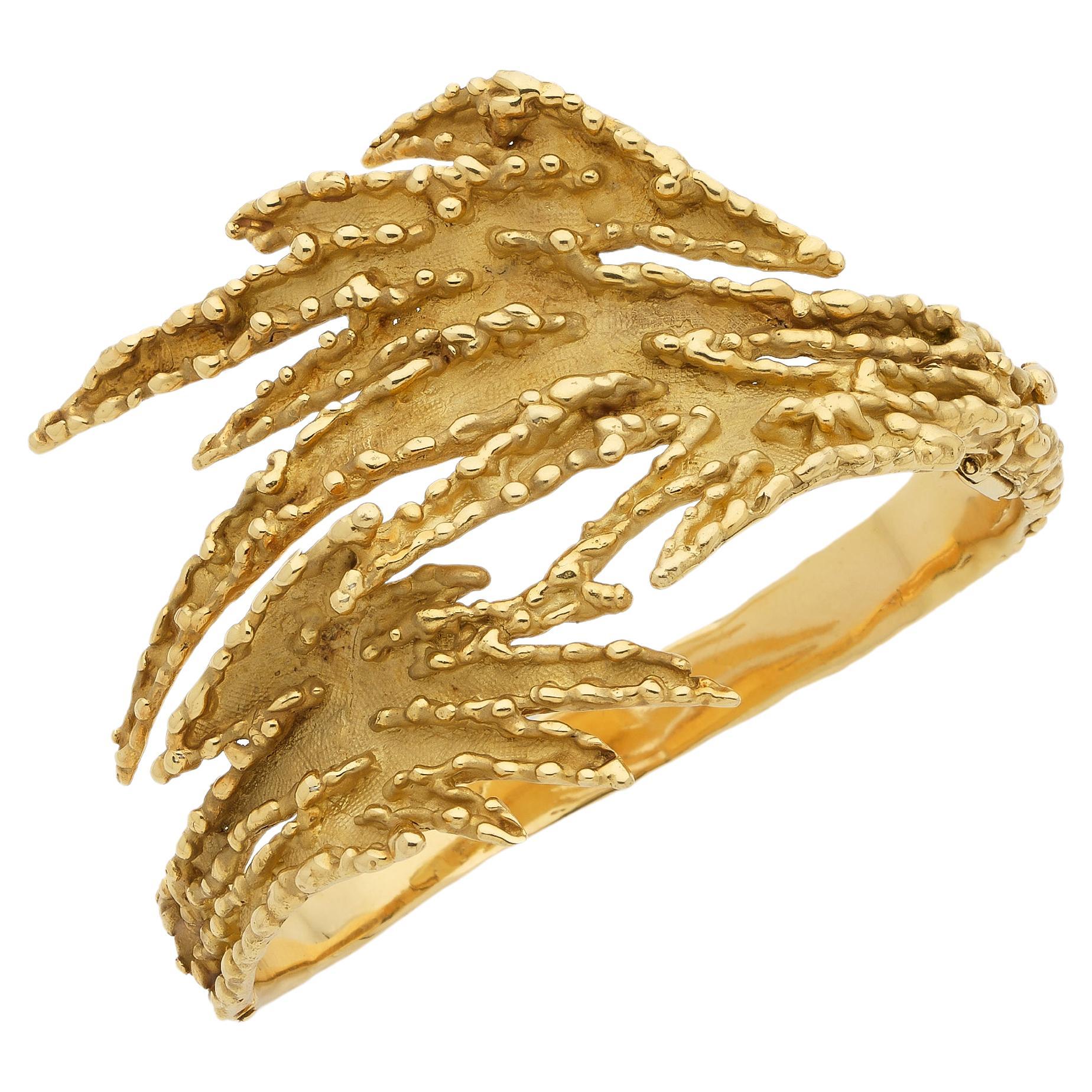 Mauboussin Sculptural 18K Gold Bracelet  For Sale