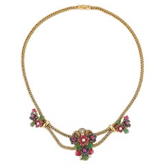 Mauboussin Tutti Frutti Gemstone Necklace