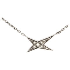 Mauboussin Valentin For You Stern-Diamant-Halskette aus 18 Karat Weißgold