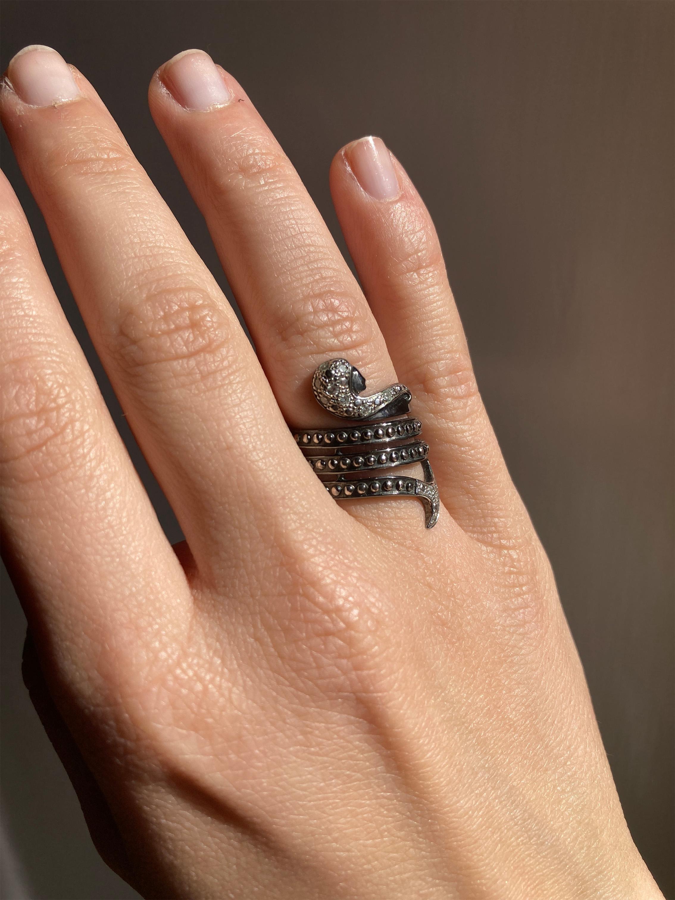 Mauboussin Bague sirène en diamants blancs en vente 3
