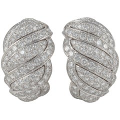 Mauboussin 18K White Gold Diamond Earrings