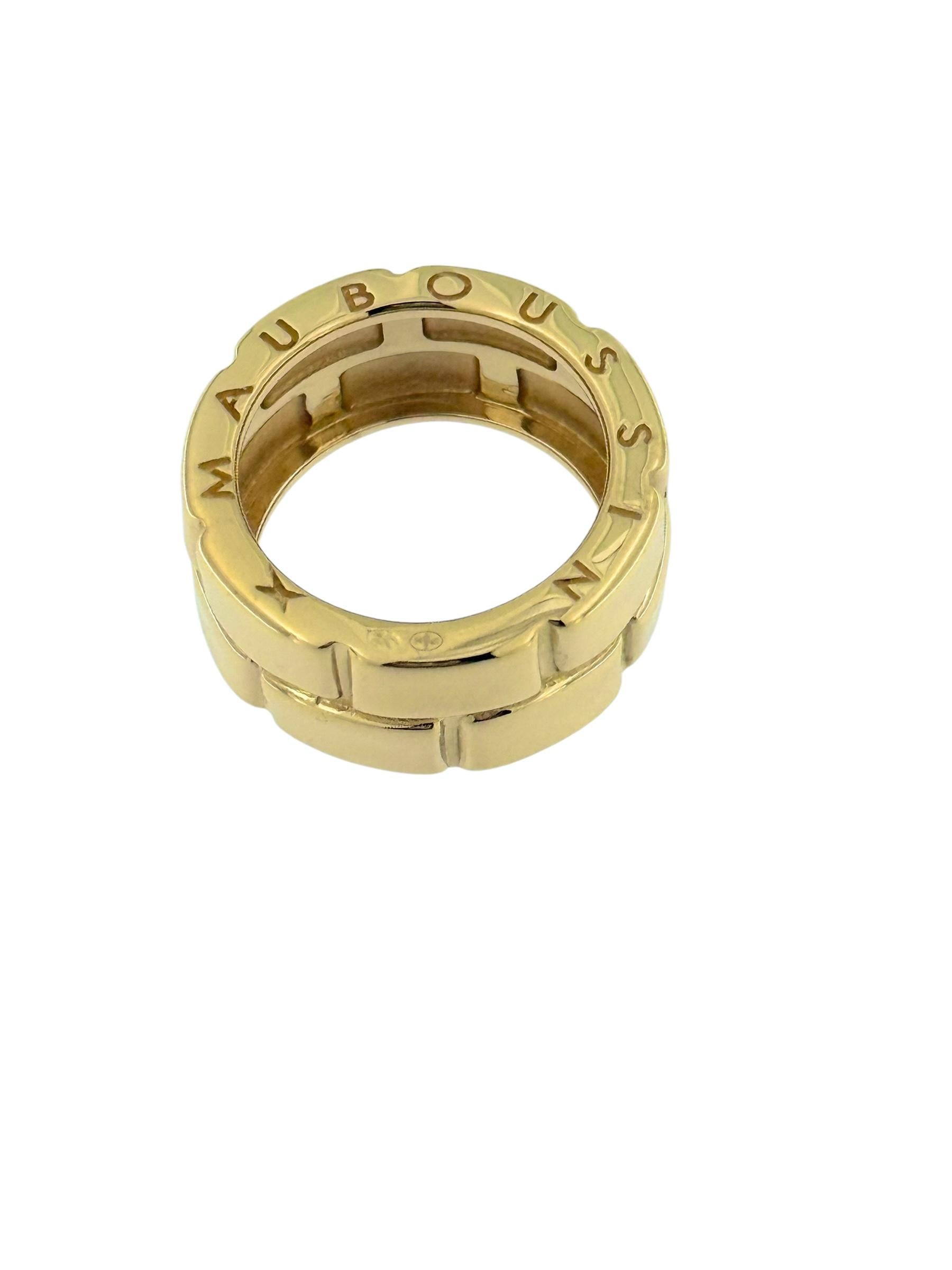 Mauboussin Yellow Gold Love of My Life Ring In Excellent Condition For Sale In Esch sur Alzette, Esch-sur-Alzette