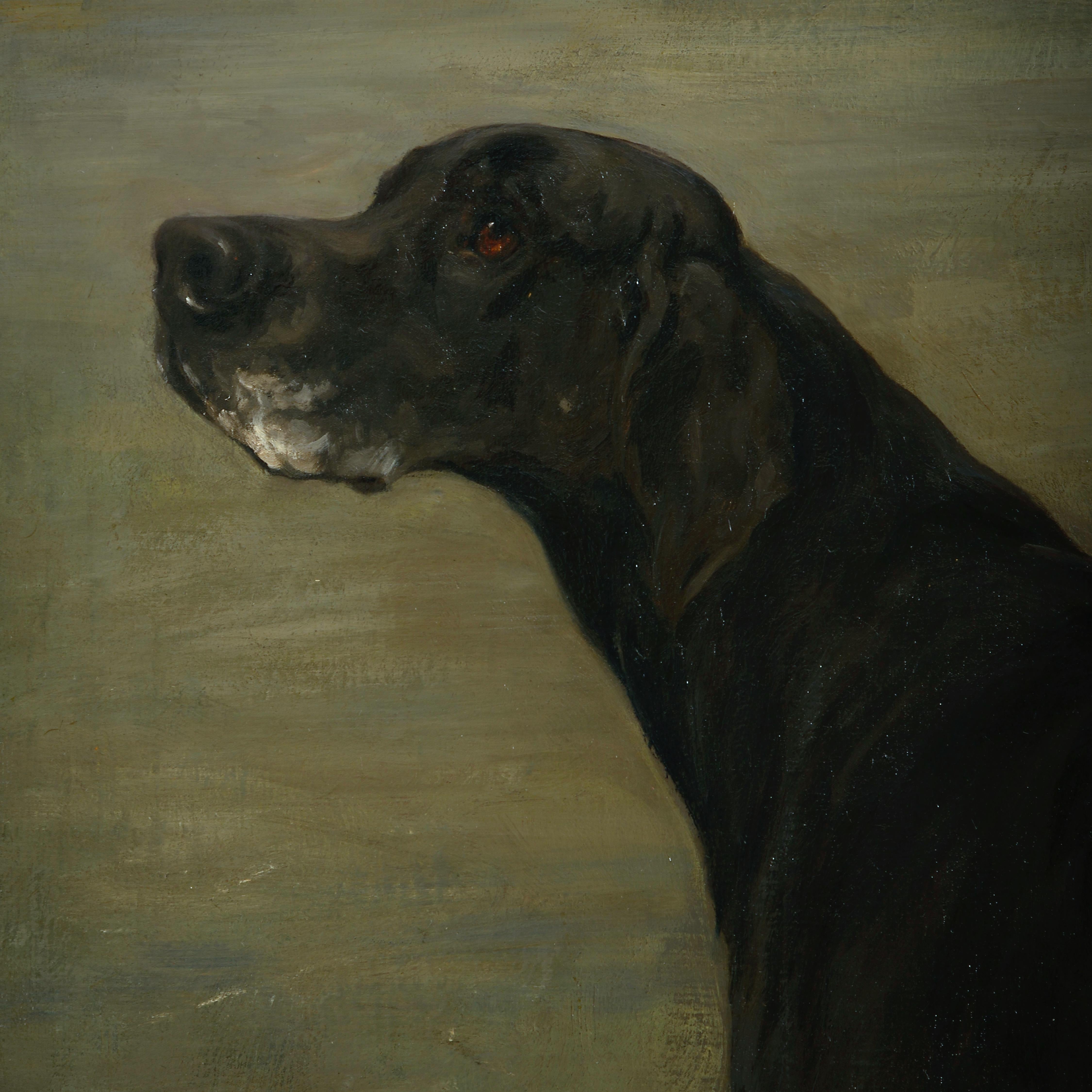 20th Century Maud Earl ‘Largo’, a Pointer in a Hallway For Sale