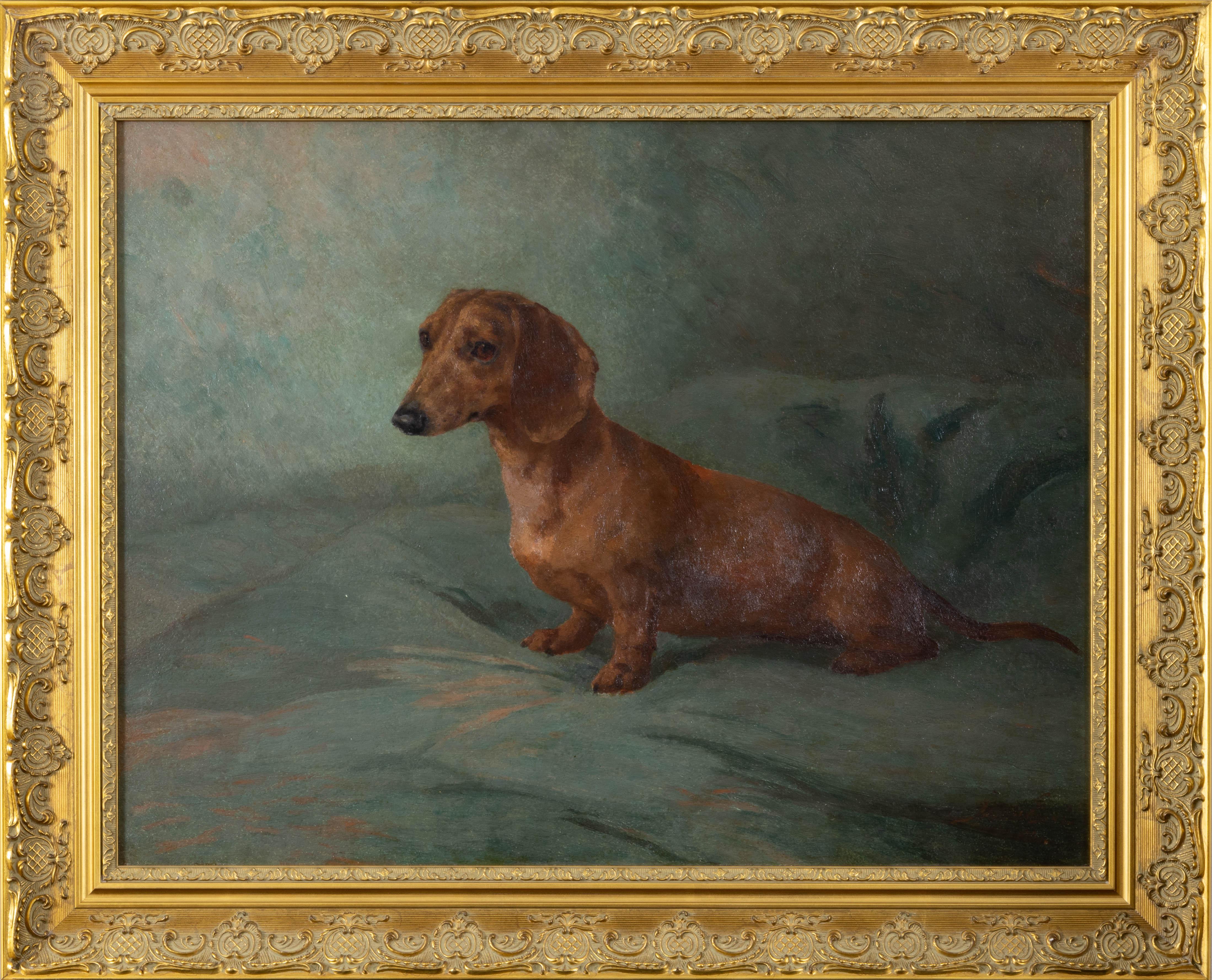 Hübsch sitzen – Painting von Maud Earl
