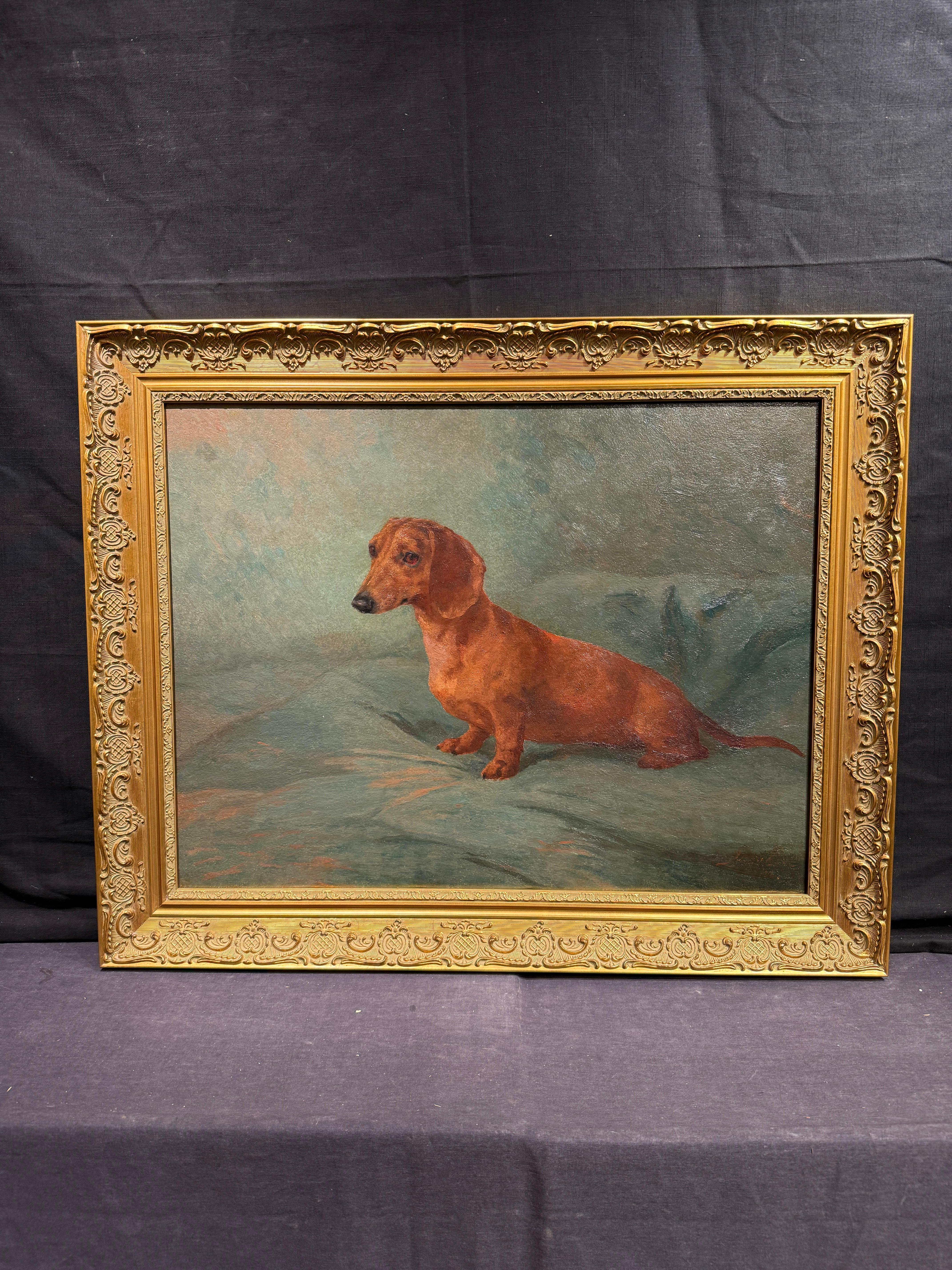 Hübsch sitzen (Realismus), Painting, von Maud Earl