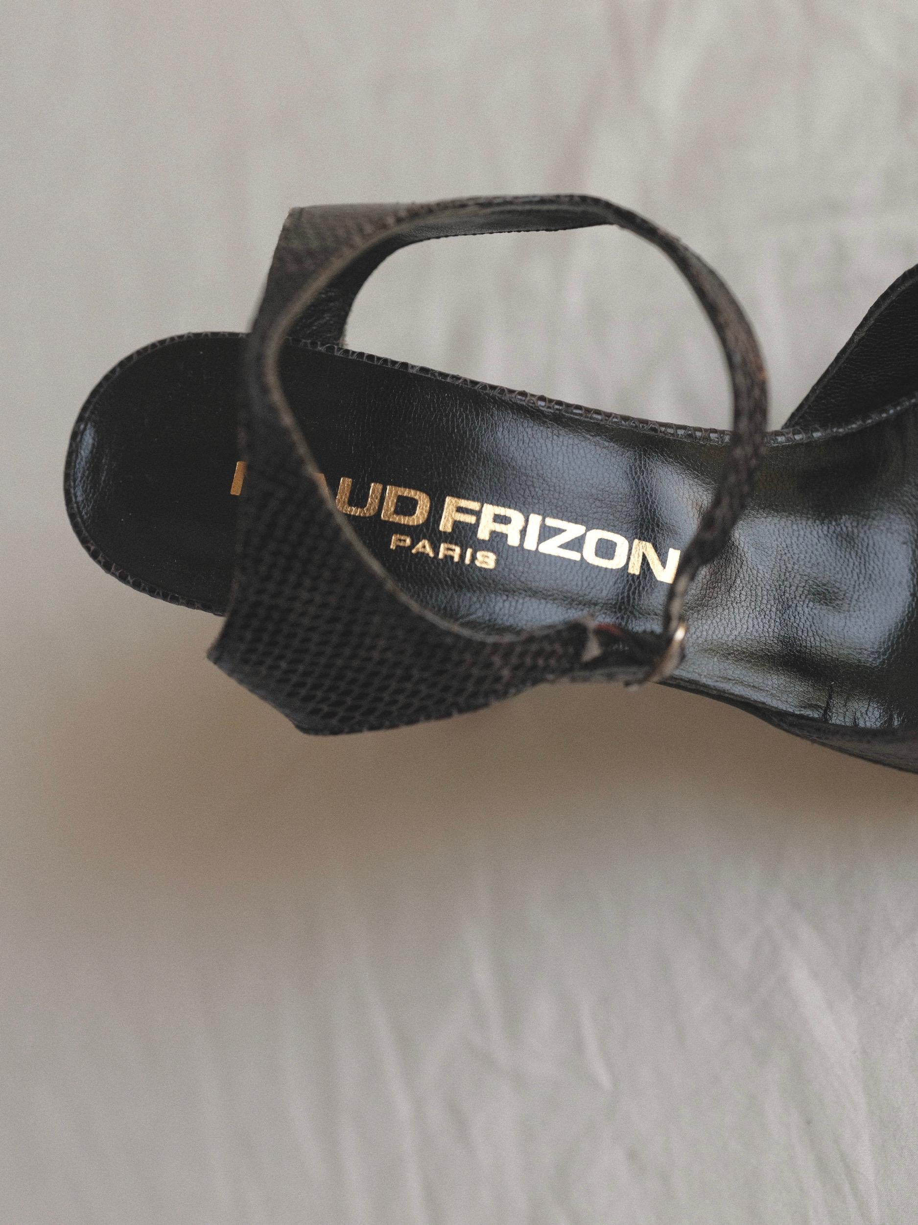 Maud Frizon 1990's Heels Embossed Leather Size 9  For Sale 4
